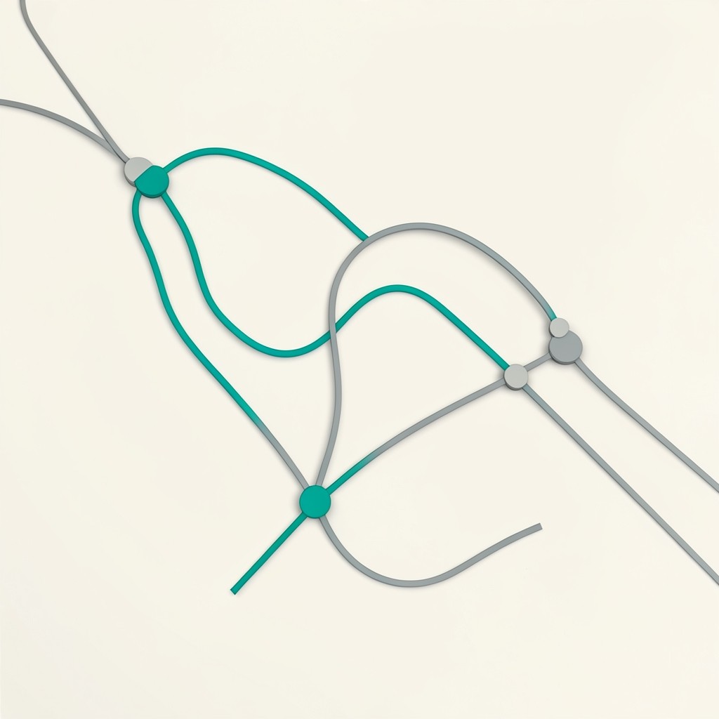 Flow lines tracing token movement between wallet groups